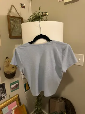 Garage light blue tie tshirt top  thumbnail 2