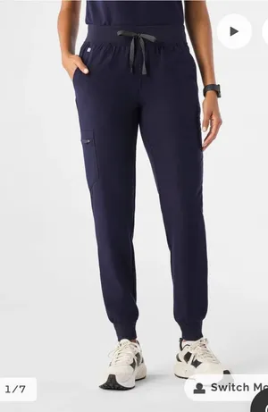 Navy FIGS Jogger Pants thumbnail 1