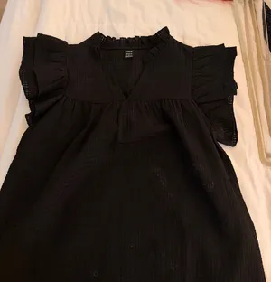 Black Ruffle Blouse thumbnail 1