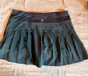 Athleta Tennis Skirt Built-In Shorts Running Bike Black Small Grey thumbnail 1