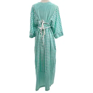 Leisure Life Vintage Gingham Lounge House Dress XL thumbnail 6