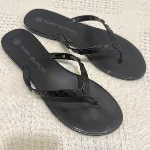 Tory Burch 10 logo studded jelly sandal flip flops 3626 thumbnail 3