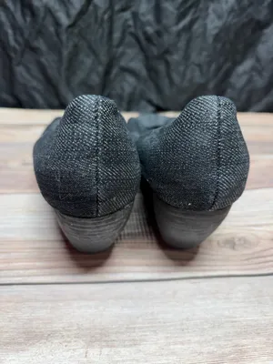 Blowfish Malibu Dark Denim Slip On Open Toe Women’s Dress Shoe , Size 8 thumbnail 3