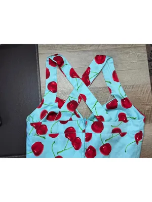 Ixia Y2K Style Cherry Print Halter Dress XS or XXS thumbnail 3