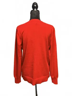 Marked Red Love Heart Graphic Sweater Pullover Knit Top Large Valentine’s Day thumbnail 4
