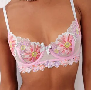 for love and lemons embroidery bra thumbnail 1