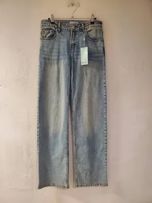 Revice NEW TLC Ocean Ave Low Rise Baggy Jeans in Blue Size 27 thumbnail 2