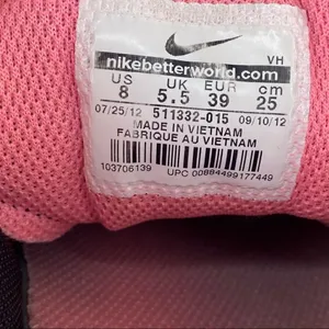 Nike Flex Trainer 2 TR2 Women's Running Shoes Black‎ Pink Size 8 511332-015 thumbnail 11