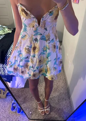 Floral Free People Dress Mini thumbnail 1