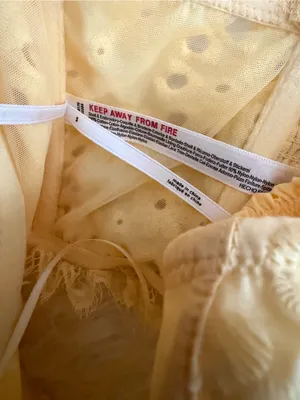 Anthropologie Puff-Sleeve Yellow Eyelet Corset Top thumbnail 9