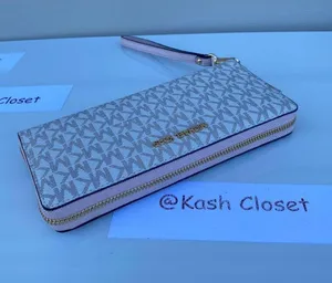 Michael Kors Powder Blush Multi Travel Continental Wristlet thumbnail 4