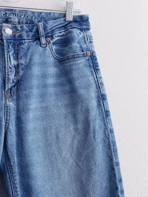 American Eagle Denim Straight Leg Mom Jeans thumbnail 5