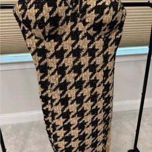 Main Strip Black and Tan Strapless Dress thumbnail 9