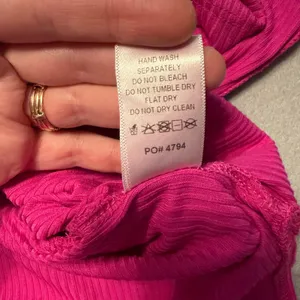 Dressed in Lala Malone Rib Oversized T-Shirt Side Slit Hot Pink Size XL thumbnail 10