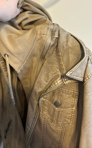Lock & Love Brown Jacket With Adjustable Hood thumbnail 3
