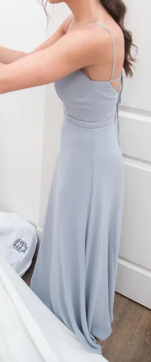 Dusty Blue Formal Dress Size 2 thumbnail 2
