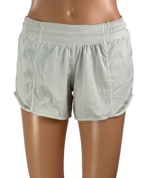 Lululemon Hotty Hot II Women's White Gym Workout Athletic Running Shorts 4 Tall thumbnail 1