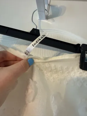 White Pom Pom Mini Skirt thumbnail 4