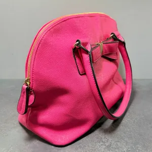 Apt. 9 HandBag | Pink Bow Gold Hardware | Full Zip Medium Purse thumbnail 3