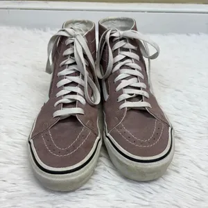 Vans Old Skool Hi Top Lavender Purple Lace Up Sneakers Unisex Womens 8 Mens 6.5 thumbnail 2