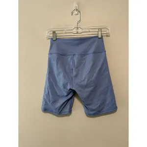 Alo Yoga Blue Shimmer Biker Shorts Size XS thumbnail 5