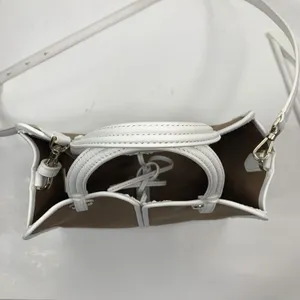 Kate Spade Sam Canvas Satchel Blazer Brown White Leather Trim Shoulder Bag Purse thumbnail 7