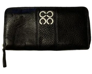 Coach Black‎ Pebbled Leather Wallet thumbnail 1