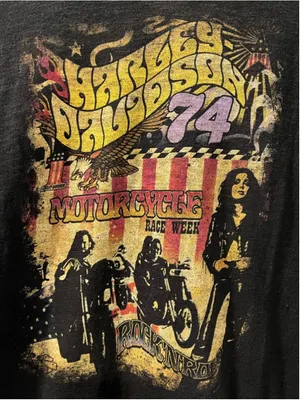Harley Davidson NWOT Rock N Roll 70's Theme Short Sleeve T-Shirt Size XXL Biker thumbnail 6