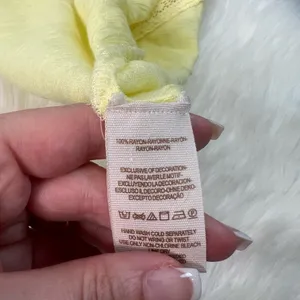 Free People Butter Yellow Sleeveless Button Down Blouse thumbnail 7