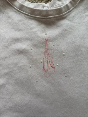 Electric Pink Pink Sleeveless Tee dancer print thumbnail 2