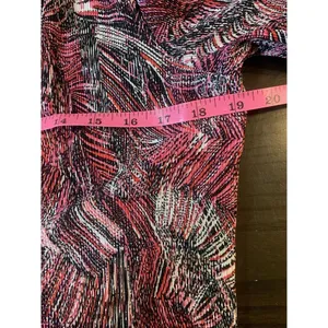 Notations Whimsigoth‎ Top Womens Large Black Pink Beaded Stretch Office Church thumbnail 8