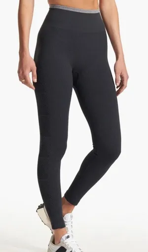 Vuori Helix Seamless Leggings Size XS The Rise The Shine Gray Black thumbnail 1