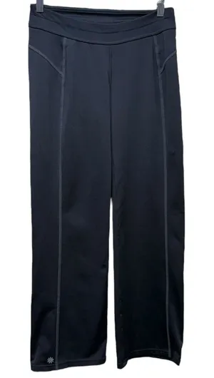Athleta Women Wide Leg Low Rise Pants Pull On Size XSP Black‎ Yoga thumbnail 1