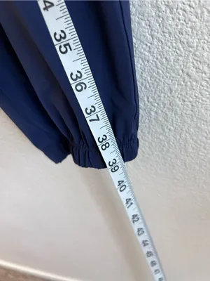 Fabletics Women's All Day Jogger Mid Rise Sweat Wicking Zip Pockets Deep Navy thumbnail 4