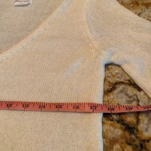 Lovers and + FRIENDS women's S Small sweater ivory Delicate cardigan Revolve thumbnail 7
