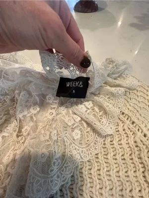 Lace Knit Sweater size small thumbnail 5