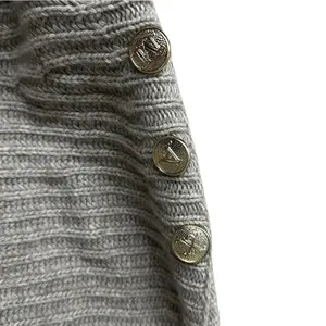 Max Mara Beige Wool Cashmere Ribbed Knit Boat Neck Sweater Quiet Luxury French thumbnail 5