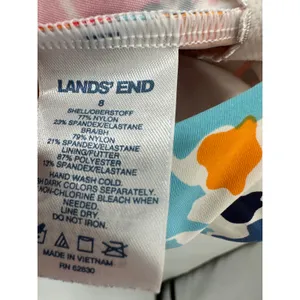 Lands End Womens Floral Tankini Bathing Suit Top Size 8 Multicolor‎ Swim AV19 thumbnail 6