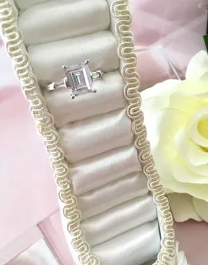 Princess Ring, Size 8 💍 Silver thumbnail 1