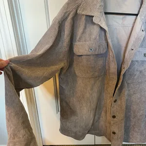 Corduroy Button Up Jacket Gray Size L thumbnail 3