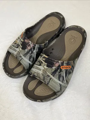 Crocs Modi Realtree Slide Sandals Men's Size 7 Women's Size 9 thumbnail 1
