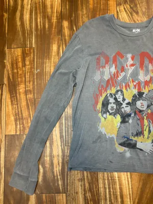 AC/DC Graphic Longsleeve Gray Size L thumbnail 5