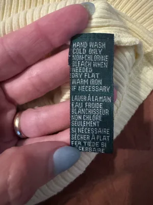 Lauren Ralph Lauren butter yellow ribbed tank top M/L thumbnail 3