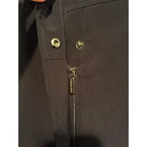 London Fog Black Trench Coat Women’s M Belt Rain Jacket Classic Chic Dark Gothic thumbnail 5