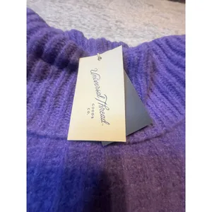 Universal Thread Purple‎ Ribbed Turtleneck Sweater Women's Size Mesdium NWT thumbnail 2