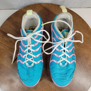Nike Air VaporMax Plus Easter Women's Sneakers 7.5 Blue Pink Athletic CW7014-100 thumbnail 4