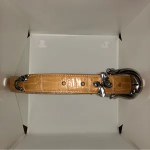 Coldwater Creek Tan Leather Belt Womens S Used S 91017 thumbnail 10