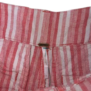 Free‎ People Shorts Womens Size 2 Pink/White Striped Paperbag High Waist thumbnail 3