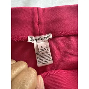 Juicy Couture Velour Pants Joggers Pink Women's Large Y2K Athleisure thumbnail 2