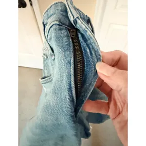 Madewell Curvy Perfect Vintage Jean Women 28‎ Light Wash Distressed Raw Hem thumbnail 8